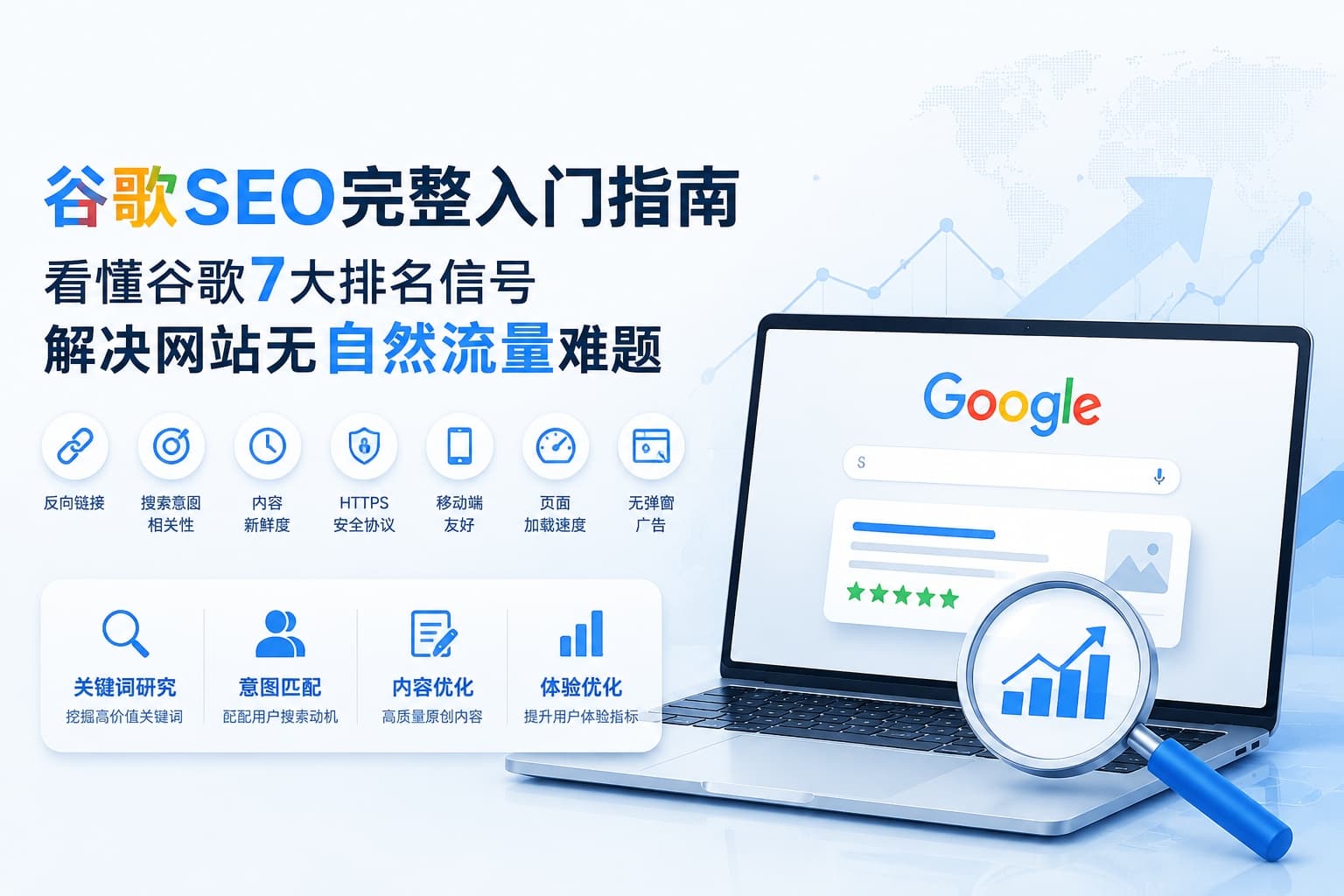 谷歌SEO入门全解：谷歌7大官方排名信号与自然流量增长实操方法