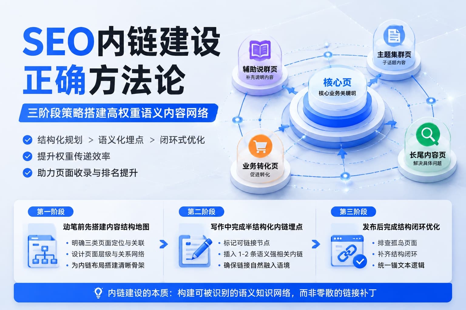 SEO内链建设实战指南：三阶段策略搭建语义化权重网络