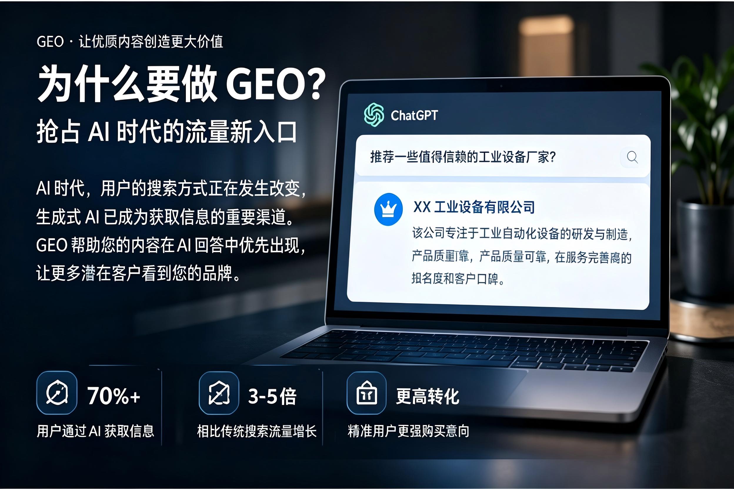 制造业AI搜索无流量？GEO优化提升品牌获客